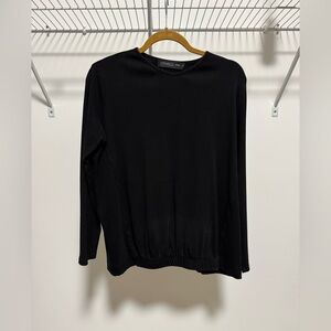 Apparalel Willow Maternity Top in Black Size Large